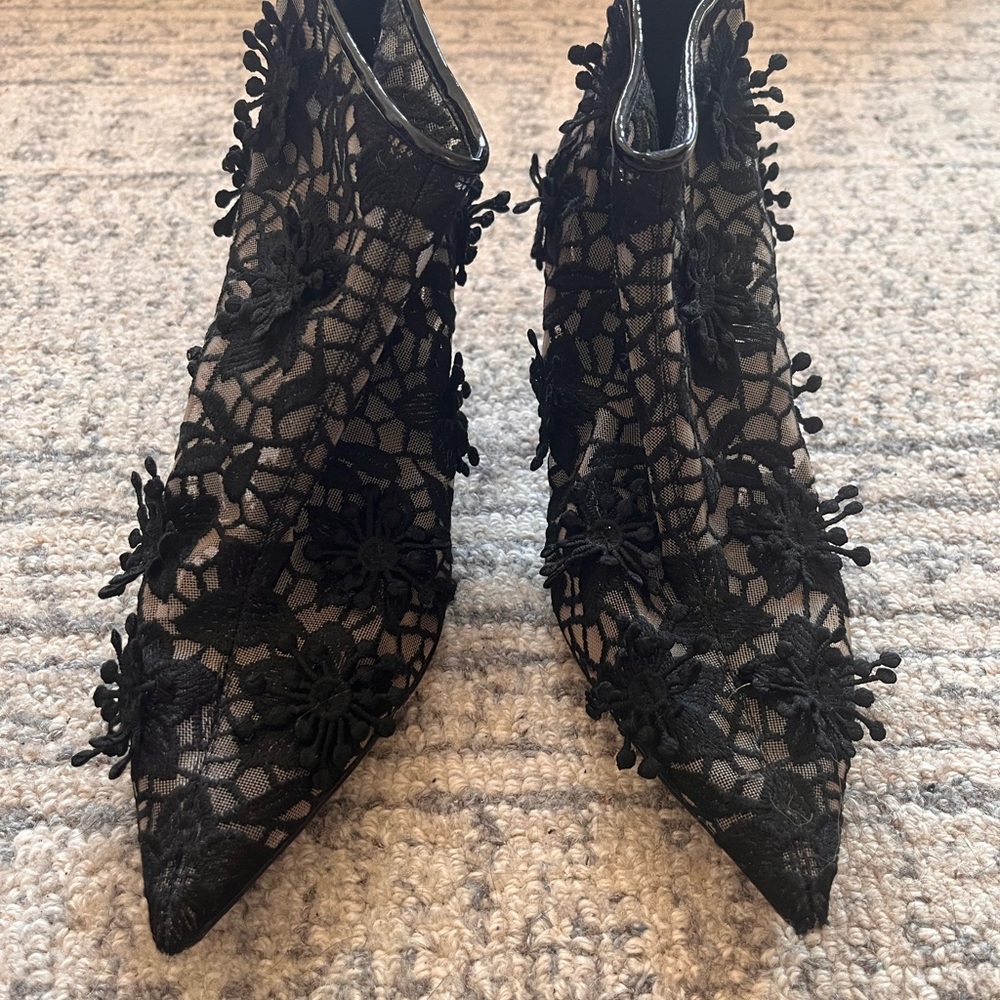 Zara lace booties